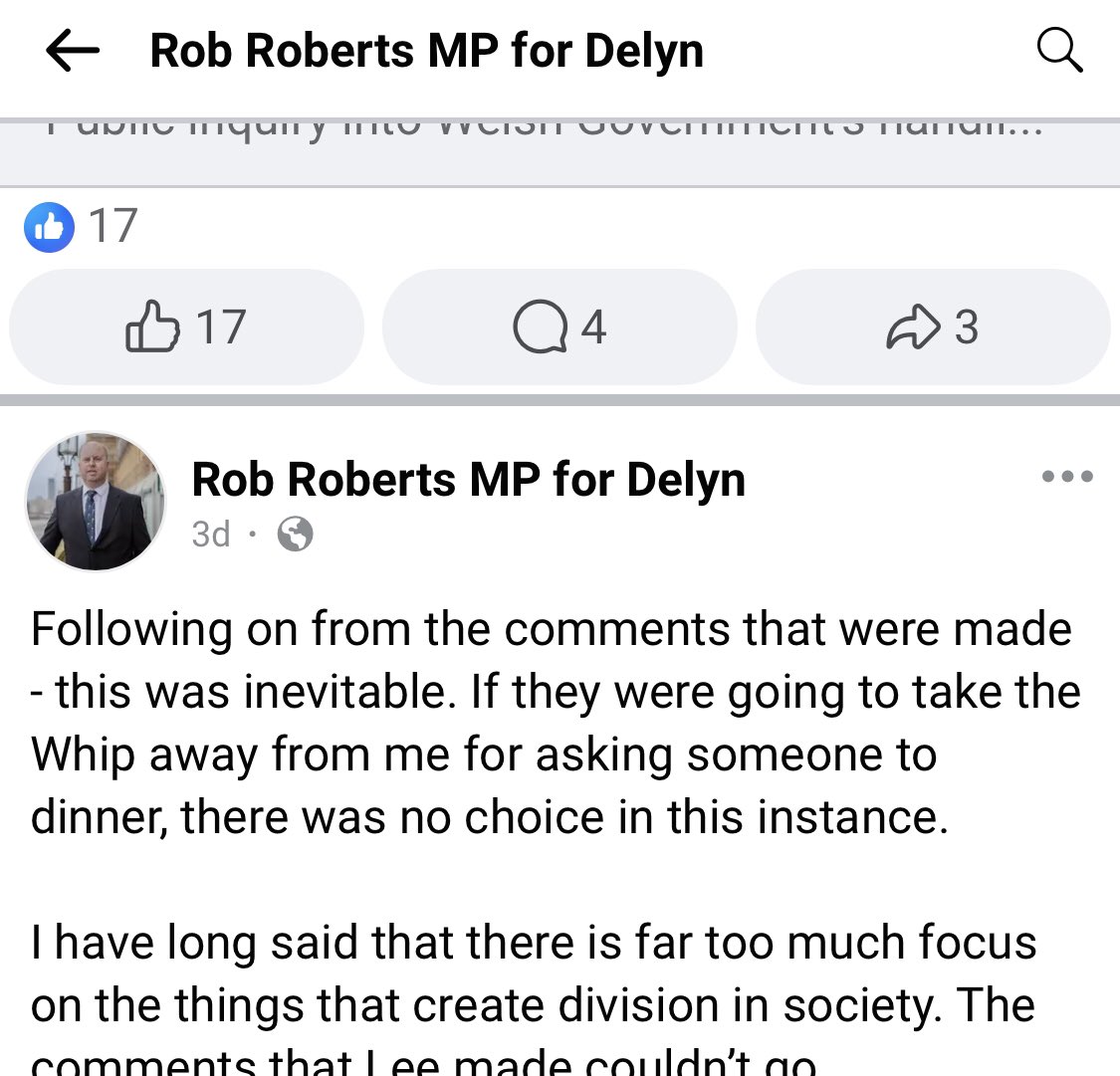 delyn_rob's tweet photo. Over on Facebook I am claiming the @Conservatives took my whip away for merely asking someone to dinner.
Or you can read the full report here https://t.co/wYsgBoSsXG
Victims are to be forgotten https://t.co/mvyJyLxUWV