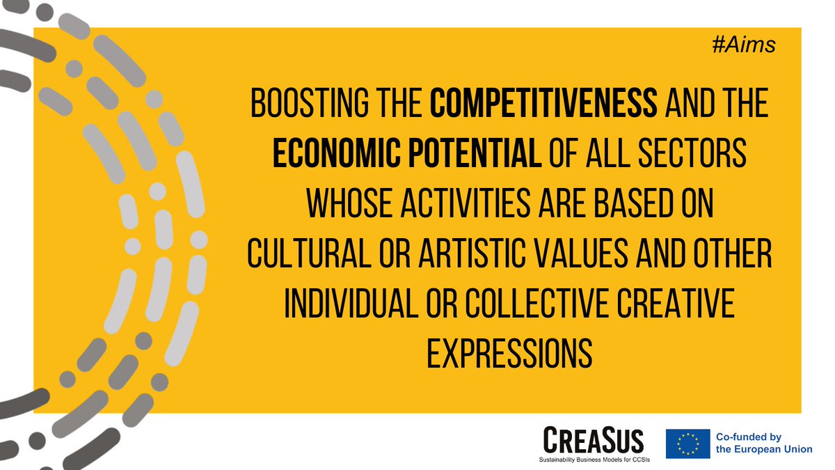 👉What are the aims of #CreasusProject? Throughout the lifespan of our project (2023-2026), we aim to become a catalyst for change within the #CCSIs! 🗣Today & tomorrow we will be sharing our aims. If they resonate with you, please #like and #share! 👇Take a look!