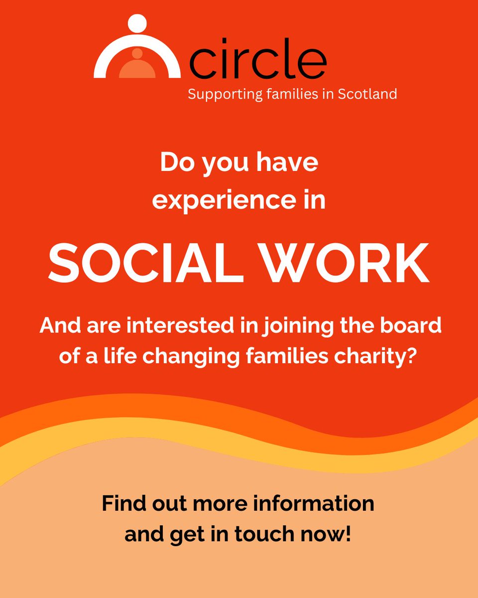 📢 Join our Board of Trustees! We are seeking passionate individuals with a background in social work. If you're committed to making a positive impact, we want to hear from you! Find out more and apply today by 8 March 2024: circle.scot/about-us/job-v… #TrusteeOpportunity