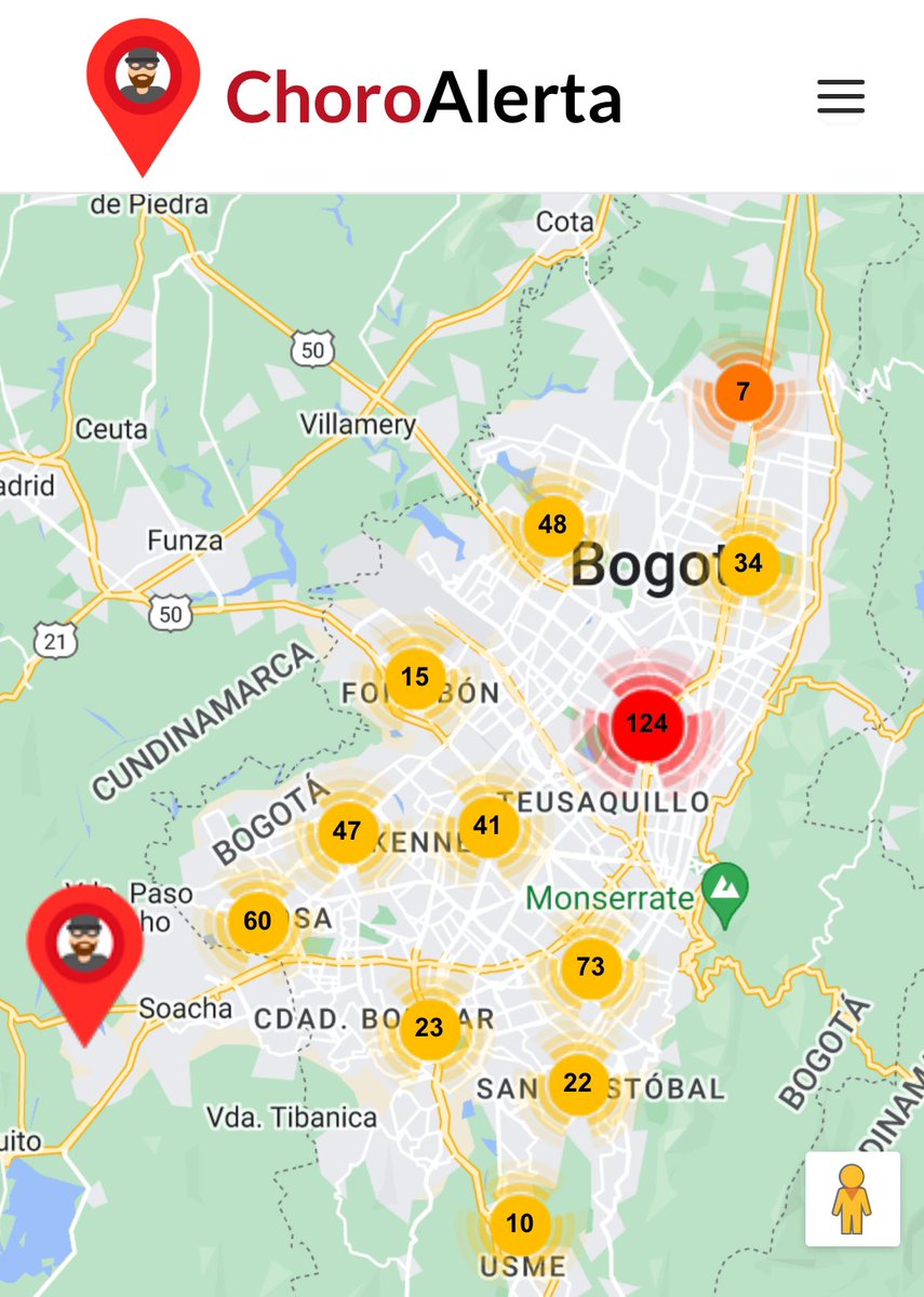 JulEspinosaDice's tweet photo. ¡Atención, Bogotá! ¿Has sido víctima de un acto delictivo? Con #ChoroAlerta, puedes reportarlo y contribuir a crear un mapa de calor de los sitios más inseguros en nuestra ciudad.
Tu reporte es crucial para mejorar la seguridad. Publica tu caso en https://t.co/ogSgnZUANY https://t.co/bjYr97un4d