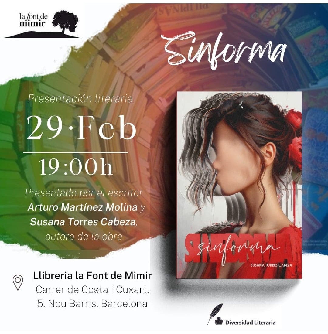 Demà, dijous 29 de febrer, a les 19:00h, presentació de Sinforma! De <a href="/sustorresca/">Susana Torres Cabeza</a> Una novel•la curta de ciència ficció que ens presenta un món distòpic dominat per les IAs! 
Què passaria si el teu destí l'escrivís una màquina?

Vine a descobrir Sinforma!