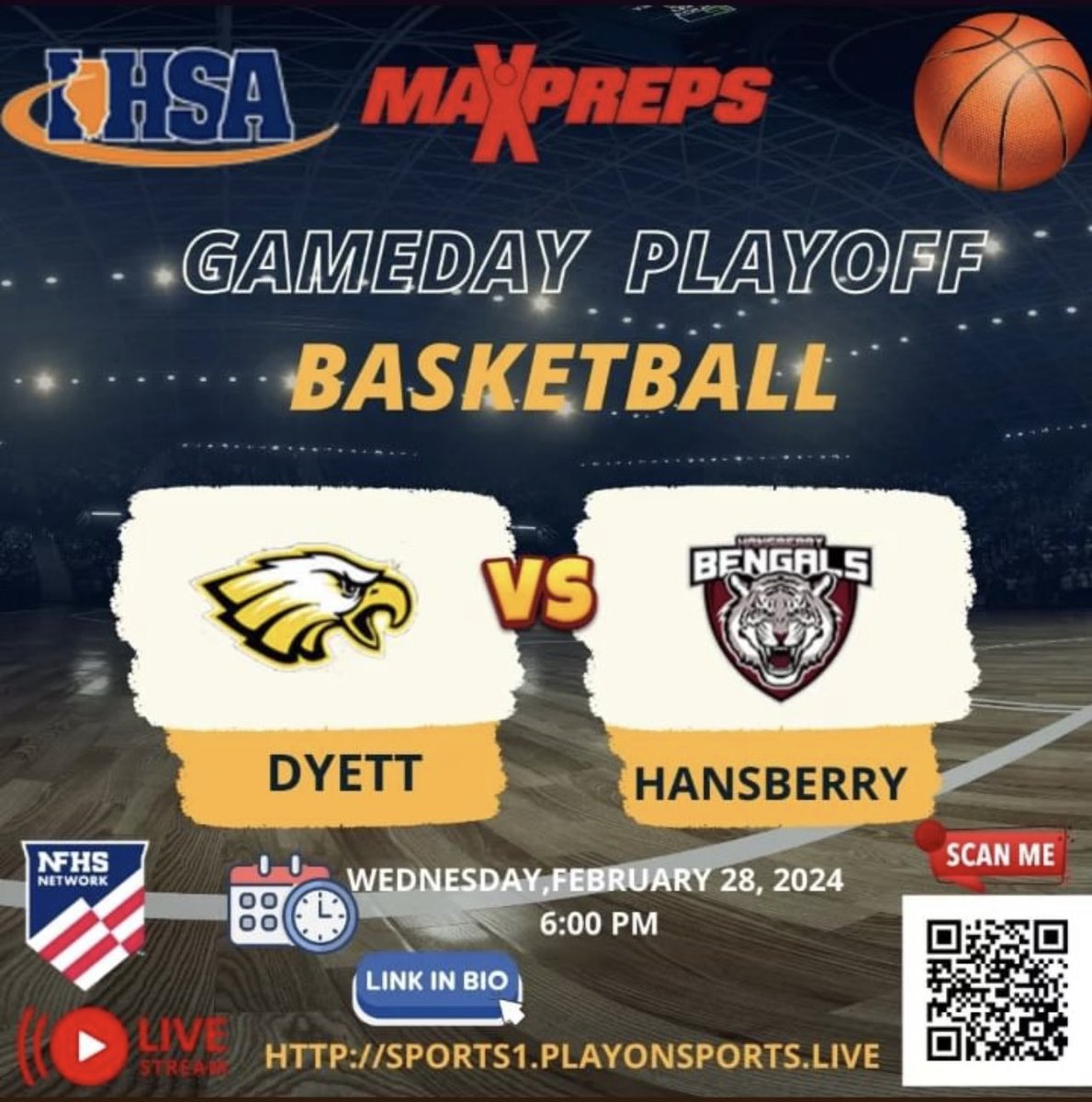Corliss high school @ 6:00pm