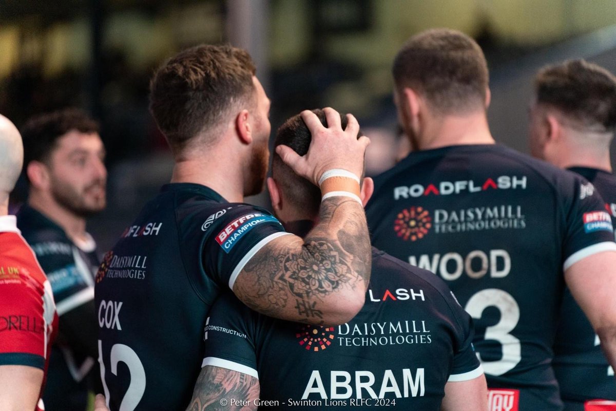 DaisymillT's tweet photo. A great victory of 28-12 against Oldham in the 4th round of the challenge cup for our Swinton Lions at the weekend! we are very proud to be your sponsors and are excited to watch you in action in the 5th round against Sheffield SWINTON LIONS RLFC! #COYL #rugby #sponsors #winners https://t.co/gqMxGmbYIE