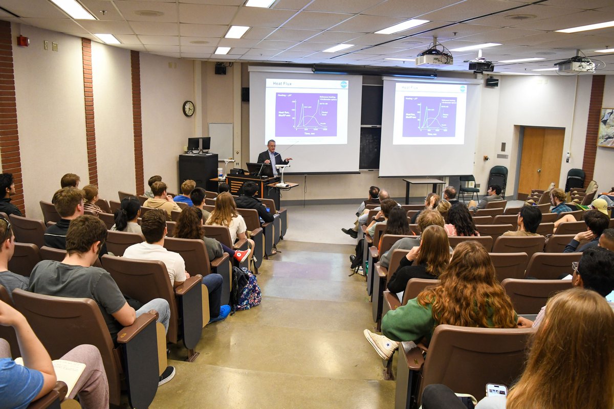 This week we were visited by David Glass, senior technologist at NASA Langley — an internationally recognized leader in thermal, structural, and material aspects of hypersonic vehicle. Faculty and students filed in to hear his lecture on design approaches for hot structures.