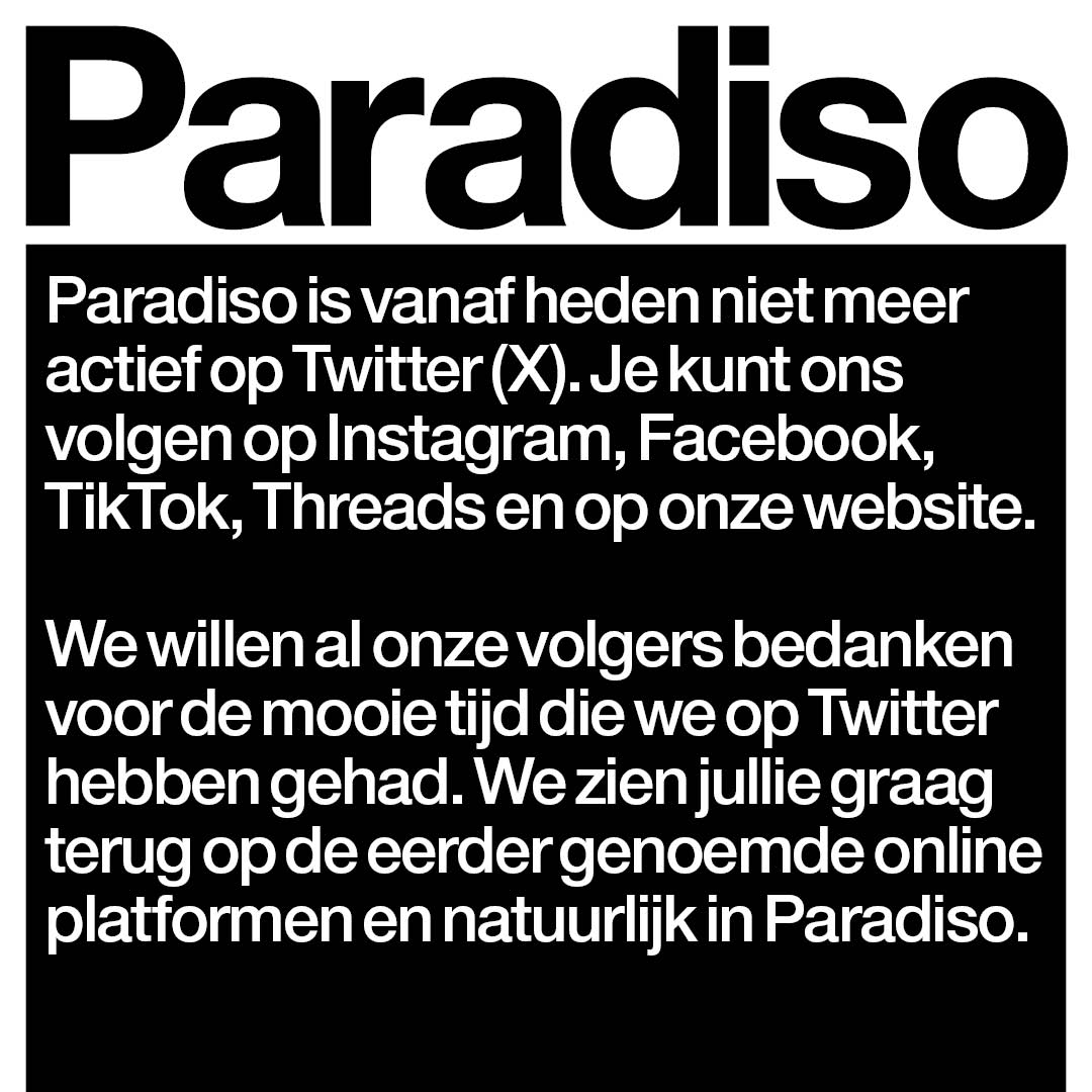 Paradiso Amsterdam (@ParadisoAdam) on Twitter photo 2024-02-28 15:22:41