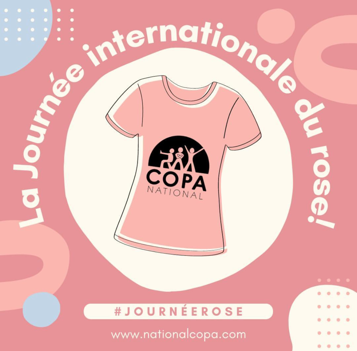 En cette #Journéerose, @infocopa encourage les gens à porter du rose pour lutter contre l’intimidation. @infocopa envisage un monde où toutes les personnes s’épanouissent pleinement et vivent en sécurité, fortes et libres. nationalcopa.com #inclusion #JournéeChandailRose