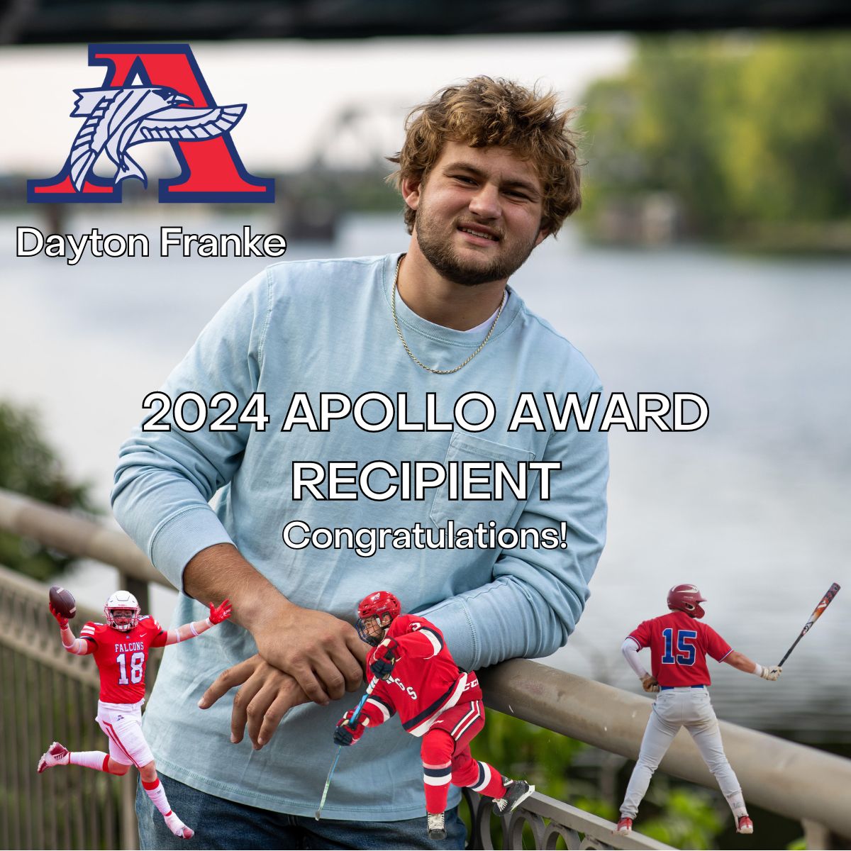 Congratulations to our Armstrong Athena and Apollo winners for 2024, Caitlyn Osanai and Dayton Franke.  <a href="/AHSFalcon_Pride/">Falcon Pride</a> @Principal_Norby <a href="/AHS_MediaCenter/">Armstrong Media Center</a> <a href="/falcon_apa/">Armstrong Parent Association</a>