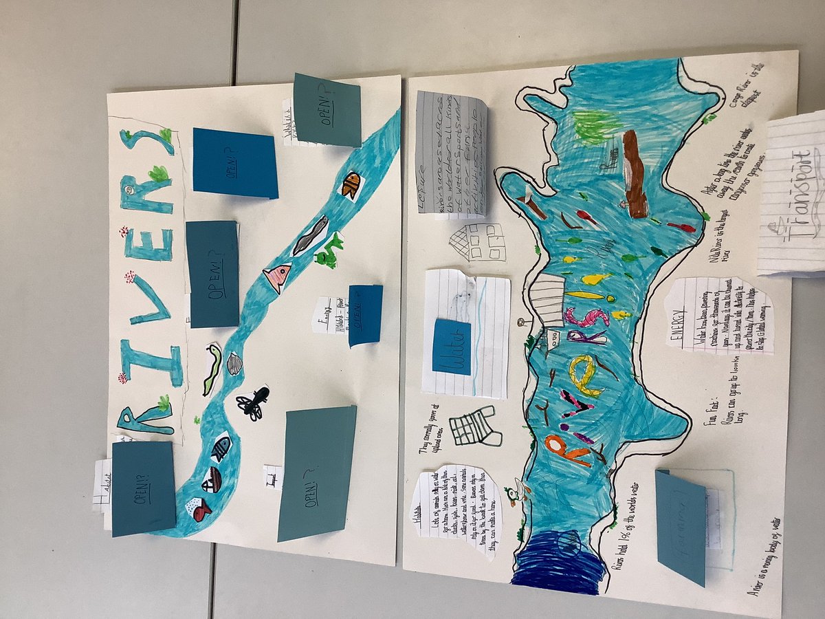 ReinwoodJuniors's tweet photo. #RJS4H have learnt about the importance of rivers in #RJSGeography 💦 🌊 we have created informative and eye catching posters in groups to display what we have learnt. https://t.co/Bg7tXOQGII