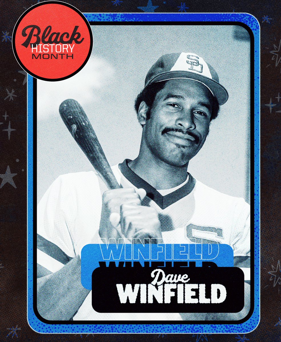 MLB's tweet image. Dave Winfield was a great all-around athlete who was drafted in three professional sports – baseball, basketball, and football. Baseball proved to be the right choice.

Winfield played 22 seasons, collecting 3,110 hits and 465 home runs. He made 12 All-Star teams, won 7 Gold