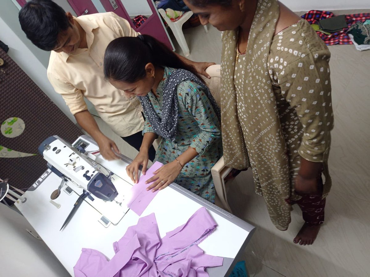 Your funds are being put to good use for a meaningful cause. Our friend Yogesh, who is deaf, is using his skills to empower other deaf's from his community.Our hearts are filled with joy to share these photos with you. #SkillIndia #SpeciallyAbled #WomenEmpowerment #Signlanguage