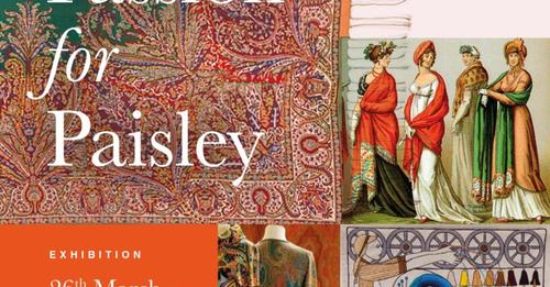 Our collection of Paisley shawls will soon be on display at the Great Tapestry of Scotland in a new exhibition.  Tickets for the opening days talks are available to book at greattapestryofscotland.com