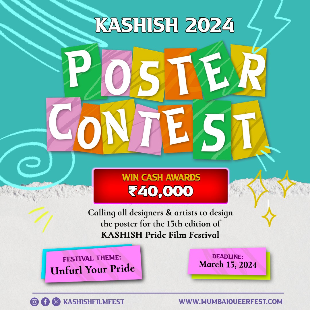 𝐊𝐀𝐒𝐇𝐈𝐒𝐇 𝟐𝟎𝟐𝟒 𝐏𝐨𝐬𝐭𝐞𝐫 𝐃𝐞𝐬𝐢𝐠𝐧 𝐂𝐨𝐧𝐭𝐞𝐬𝐭 Calling all designers & artists - professionals, students - across the world to submit designs, and stand a chance to win cash awards worth Rs.40000 (US$480) Form: tinyurl.com/K24Poster Deadline: March 15, 2024