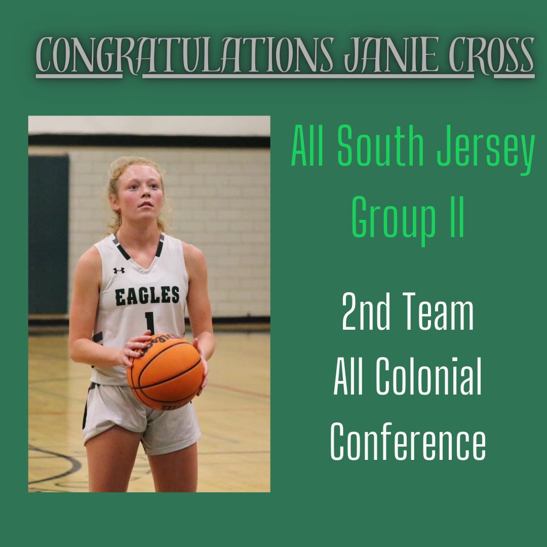Well deserved recognition @janiecross2024 We are so proud of all that you have accomplished!!!💚🦅🏀