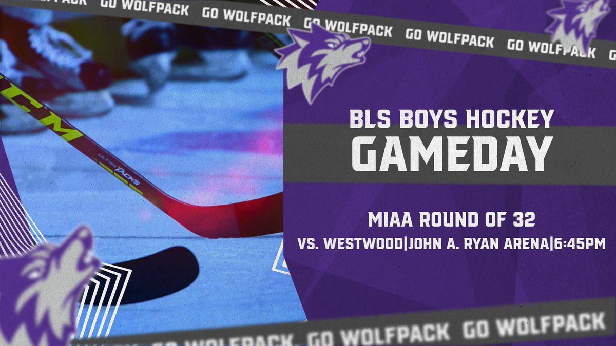 BLS_Athletics's tweet photo. Boys and Girls Hockey in action tonight in the MIAA State Tournament! Girls travel to Breakaway Rink to take on Andover at 4pm! Boys host Westwood at the JAR at 6:45pm! 

#rollpack #sumusprimi https://t.co/0X7VUr3UGt