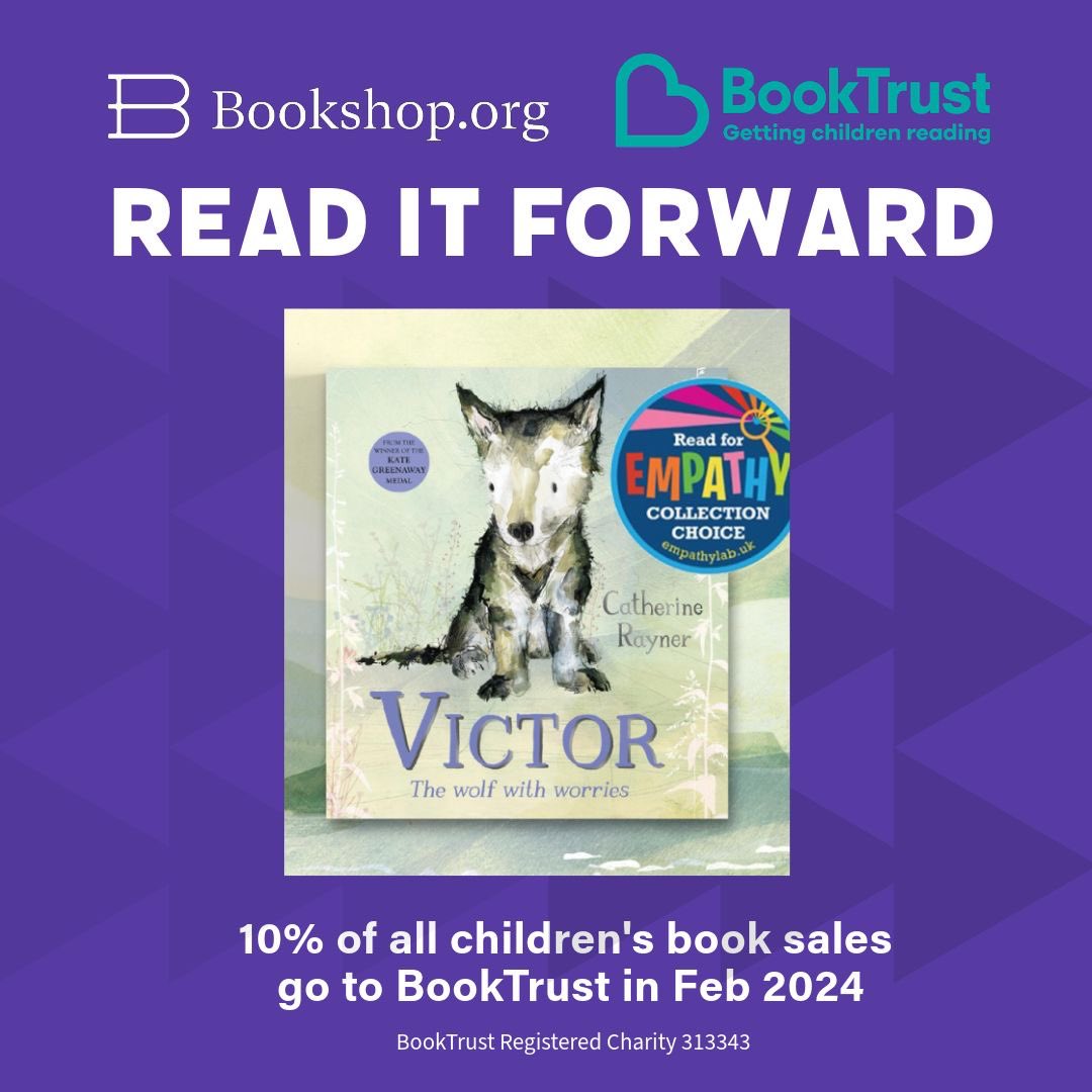 I was thrilled that Victor, the Wolf with Worries was nominated for the Reading with Empathy early reading list with @EmpathyLabUK. If you order through @bookshop_org_uk for #ReadItForward, @BookTrust will receive a 10% donation -uk.bookshop.org/p/books/victor…