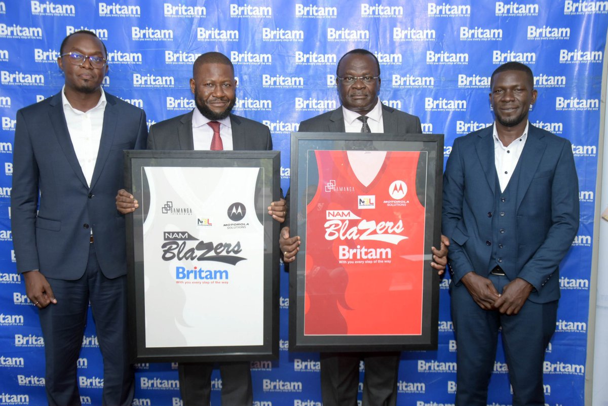The official unveiling of our brand new @Namblazers team jersey with our new sponsors logo. -- Welcome aboard @BritamUganda #TrustTheBlazers