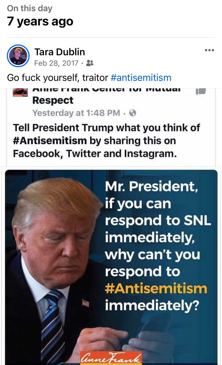 taradublinrocks's tweet photo. There are a lot of bad things you can say about social media, but at least it remembers all of the shit we forgot during this fully abnormal time
The rise in #antisemitism on social can be traced to the source very easily 🤬
#TrumpHatesJews https://t.co/huTHo2raf0
