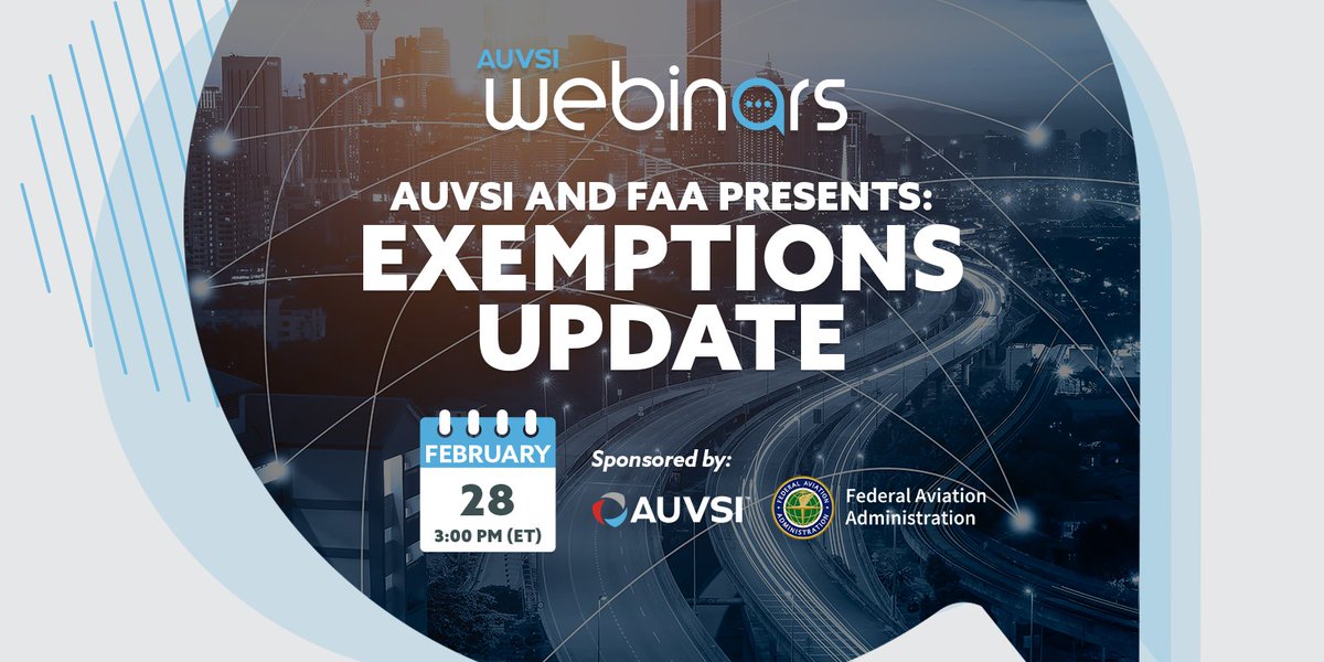 The FAA has recently granted exemptions to several companies allowing them to conduct drone operations BVLOS. Register for today's webinar with FAA + industry learn about what the exemptions are, why they matter, & how they can improve drone operations--> aville.showcare.io/webinar/auvsi-…