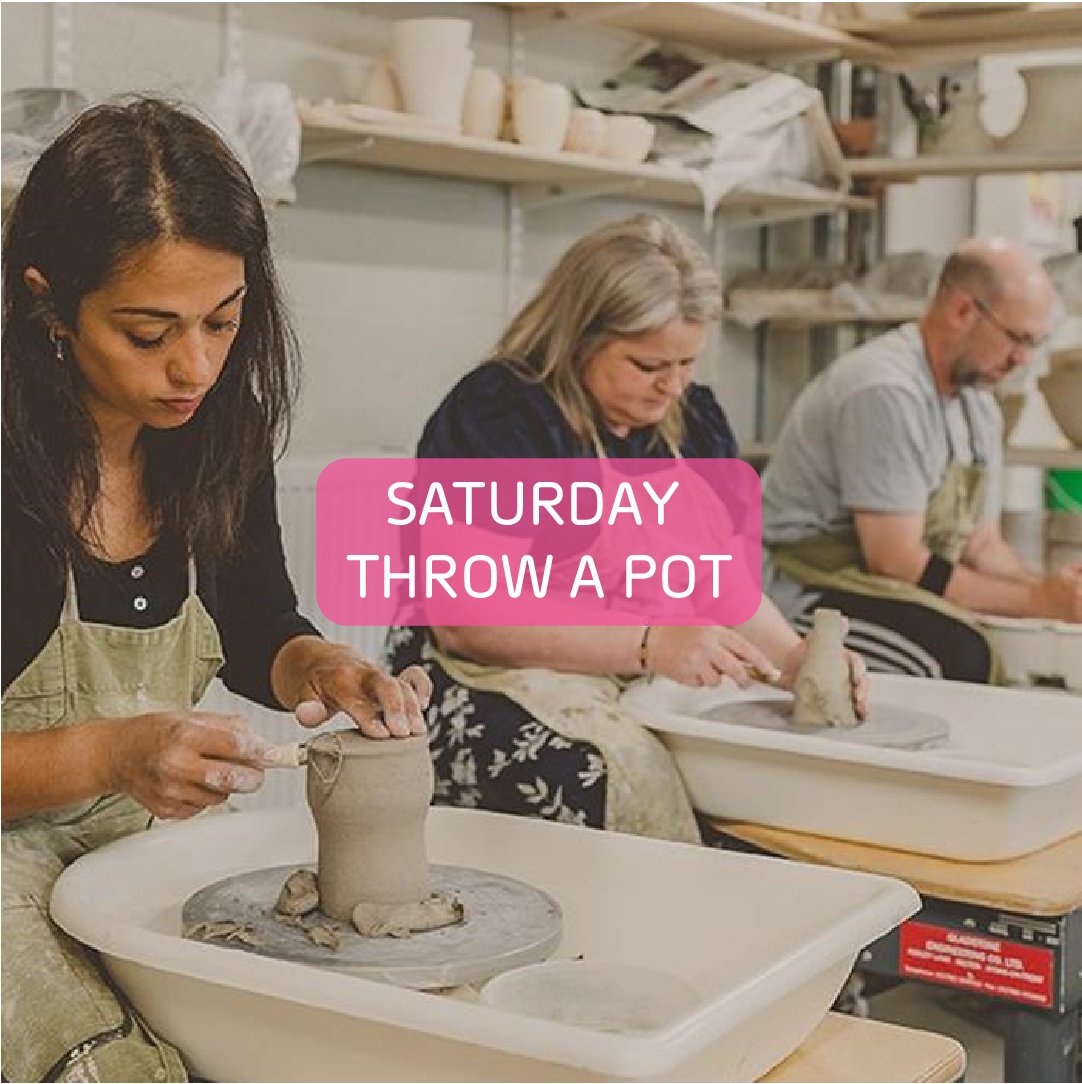 Inspired by Pottery Throwdown and fancy throwing your own pot? Join the Love Clay team for an hour of pot throwing fun, every Saturday, guided by the fantastic Master Potter, Jon French. This session is aimed at complete beginners of all ages. #Pottery #VisitStoke #MyStokeStory