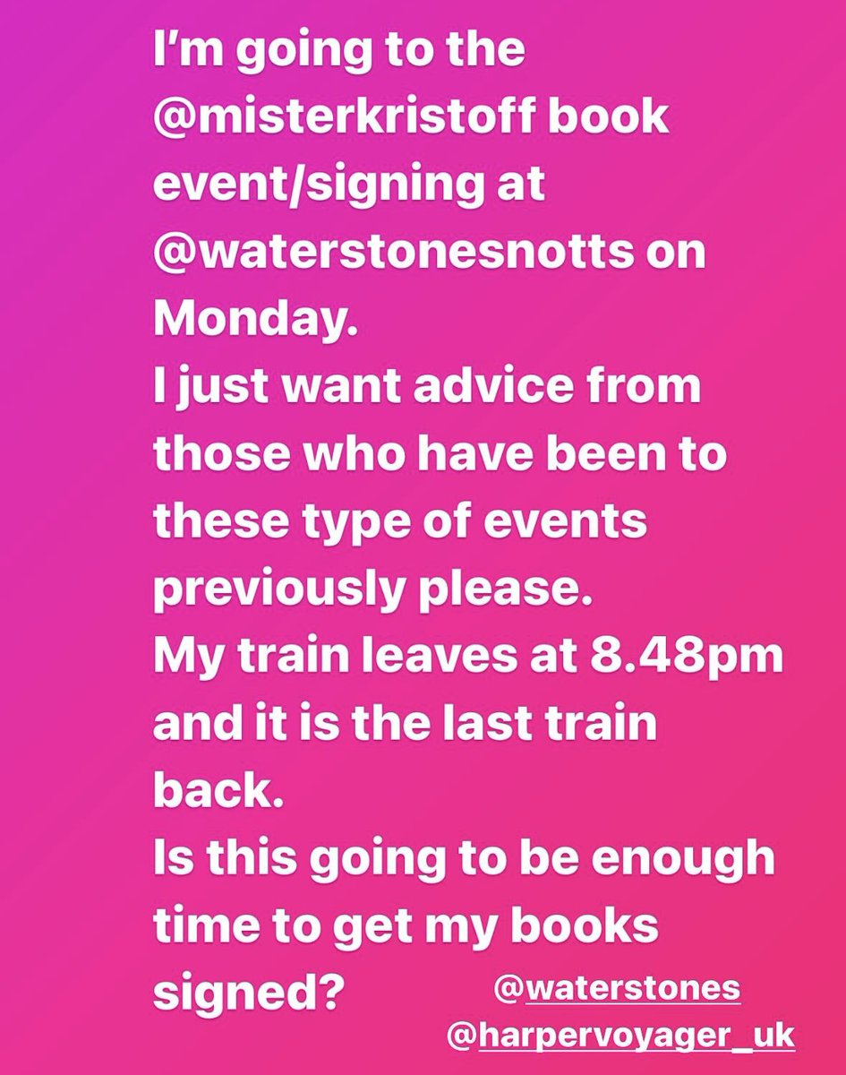 chaptersofvicki (@chaptersofvicki) on Twitter photo Can anyone please help with this please? I donโt want to miss out on getting my books signed ๐ญ <a href="/misterkristoff/">Jay Kristoff News/Updates</a> <a href="/Waterstones/">Waterstones</a> <a href="/HarperVoyagerUK/">HarperVoyagerUK</a> <a href="/WaterstonesNG/">Waterstones Notts</a> Can anyone please help with this please? I donโt want to miss out on getting my books signed ๐ญ <a href="/misterkristoff/">Jay Kristoff News/Updates</a> <a href="/Waterstones/">Waterstones</a> <a href="/HarperVoyagerUK/">HarperVoyagerUK</a> <a href="/WaterstonesNG/">Waterstones Notts</a>