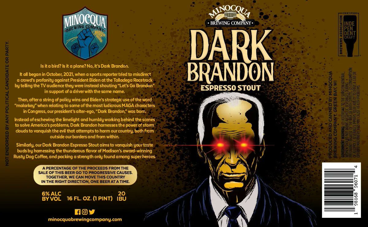 Dark Brandon demands you check out this week's Beer Labels email. 

He's hiding behind the paywall, just waiting to strike: 

open.substack.com/pub/karlgdb/p/…
