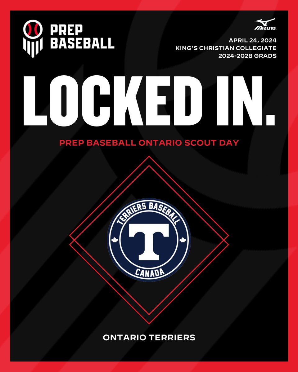 🇨🇦𝐓𝐄𝐑𝐑𝐈𝐄𝐑𝐒 𝐒𝐂𝐎𝐔𝐓 𝐃𝐀𝐘🇨🇦 🗓️ Wednesday, April 24 📍 King's Christian Collegiate 👤 Terriers Players Only 💻 TrackMan/Swift Register today➡️ loom.ly/9LMfpbk