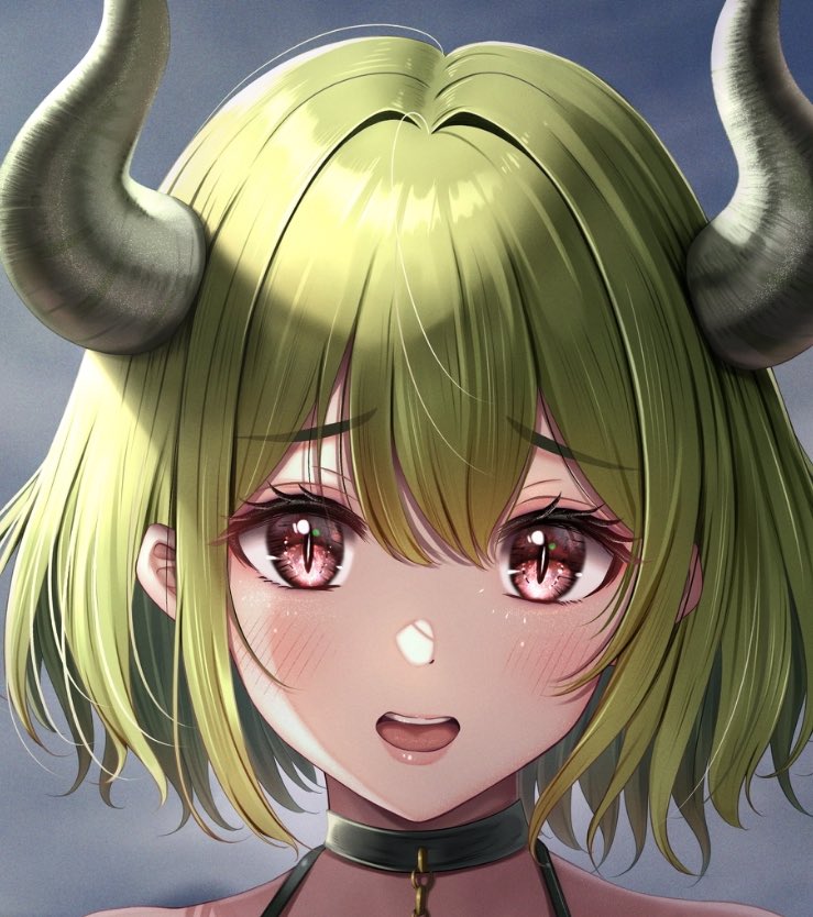 おはようございます♪
今日も一日ファイトです💪
本日19時頃、下の絵投稿します
顔だけ先見せ☺️顔がいい💜 