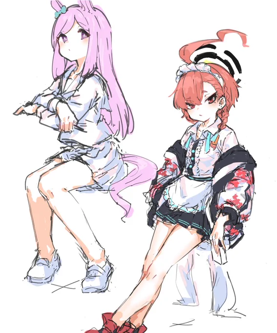 チビメイド#ブルアカ#ウマ娘 