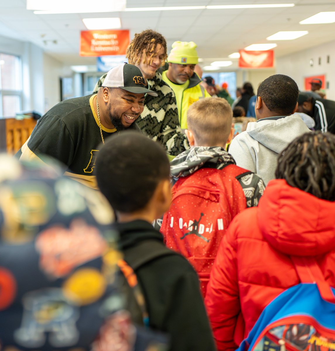 JCPSKY's tweet photo. Thank you to the #FlashDads for taking time out of their day to bring a little joy to our students! #WeAreJCPS https://t.co/IA3FirvVqm