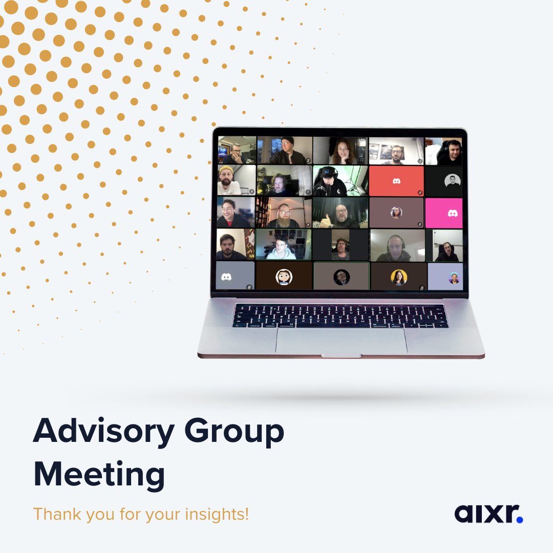 Today, we had our Advisory Group Meeting, where our members discussed important topics in the different areas of the industry 💻 Enterprise Service & Tools, Entertainment & Gaming and Retail & Consumer were the ones present. Thank you for being present. Until the next one!
