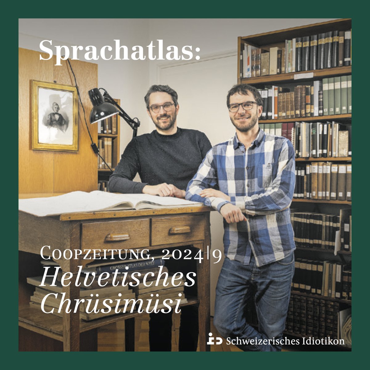 „Helvetisches Chrüsimüsi“ ist der Titel des gestern erschienen Artikels in der Coopzeitung (<a href="/coop_ch/">coop_ch</a>). Er ist ein Blick hinter die Kulissen von sprachatlas.ch. 

🔗Den Artikel findet ihr unter bit.ly/sprachatlas_cz