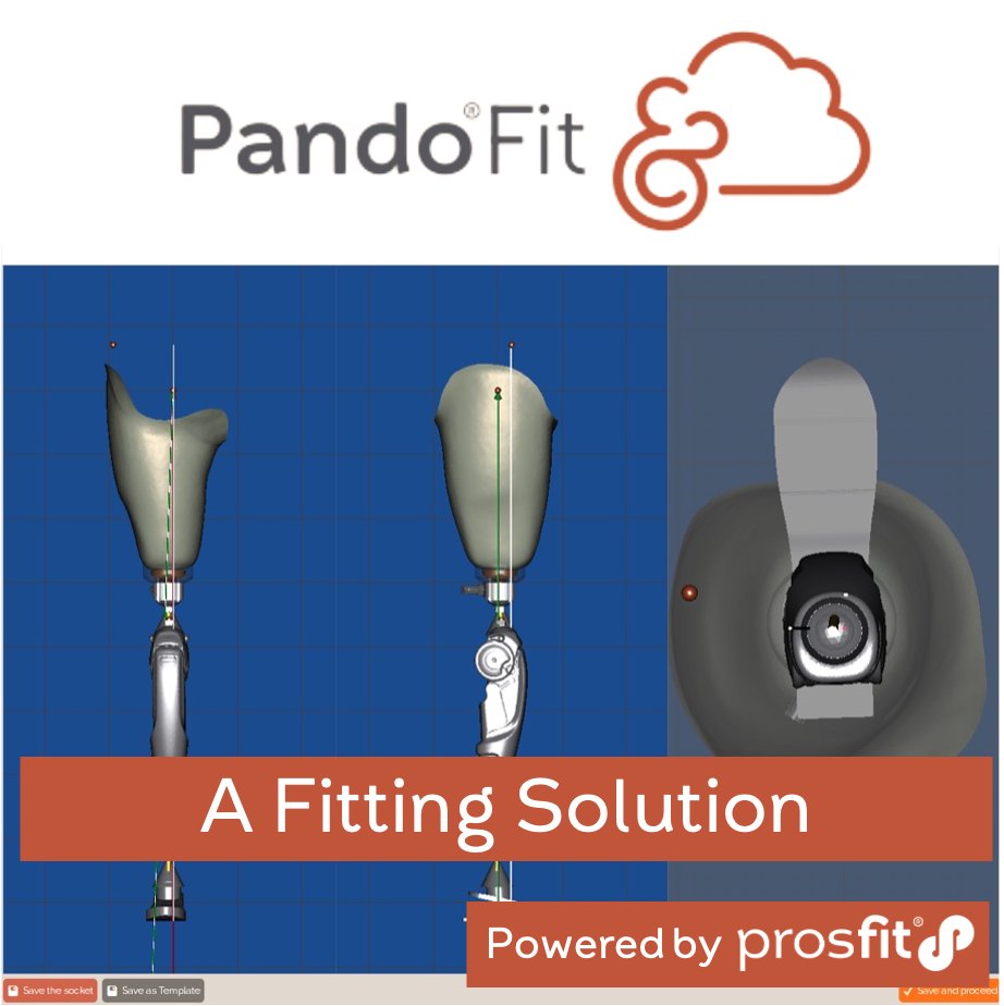 PandoFit, powered by @ProsFit . To deliver #ConfidentMobility to the world’s #amputee community, #PandoFit now allows #prosthesis configuration, #component selection, bench #alignment, and delivery of a Full Limb Solution. #ProsFit’s solutions improve lives, and deliver impact.