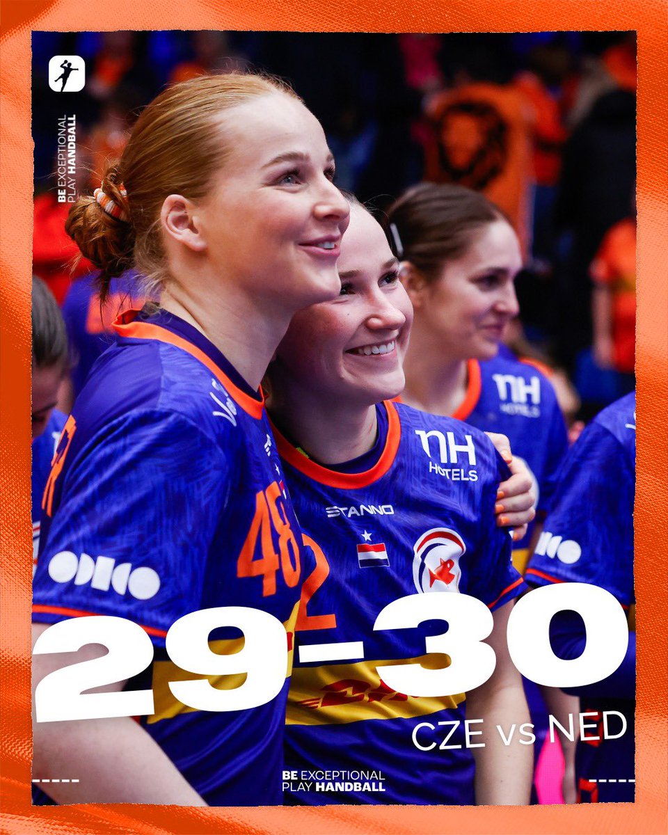 𝙂𝙧𝙤𝙩𝙚 𝙨𝙩𝙖𝙥 𝙧𝙞𝙘𝙝𝙩𝙞𝙣𝙜 𝙠𝙬𝙖𝙡𝙞𝙛𝙞𝙘𝙖𝙩𝙞𝙚 🙌🏼

De TeamNL Handbaldames winnen in een spannende wedstrijd van Tsjechië 🔥 

#TeamNL #NederlandseLoterij #OdidoNederland #HandbalNL #DHLsamedream