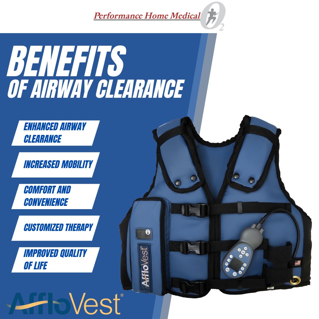 #Afflovest's technology utilizes eight oscillating motors. The motors create individual pressure waves that target all lobes of the lungs, mimicking manual chest physical therapy (CPT).

#AirwayClearance #MobileAirwayClearance  #Bronchiectasis #CysticFibrosis #LungHealth #PHM
