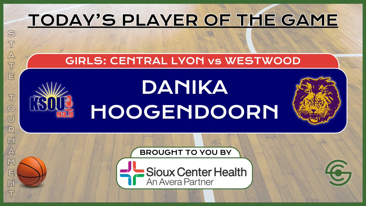 Congrats to the Lions on a great season and our Player of the Game!

#iahsgbkb #highschoolhoops 🏀