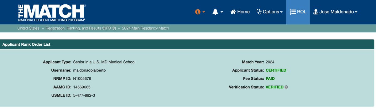 Waited til the last minute to make final decisions but we are certified!! Can't wait until Match Day. Wishing all the class of '24 lots of luck! #Match2024