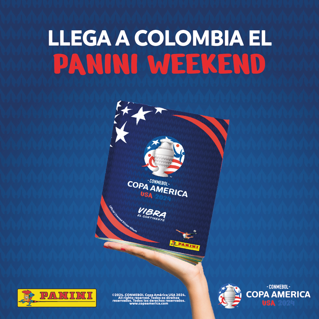 PaniniCol's tweet photo. 📣 ¡Atención, coleccionistas! El #PaniniWeekend llega a Bogotá, Cali, Medellín, Barranquilla y Bucaramanga. 🤩⚽
🎉📘 ¡Para más información, debes estar muy atento a nuestras redes sociales! 👀📲 https://t.co/acurNgyR2n