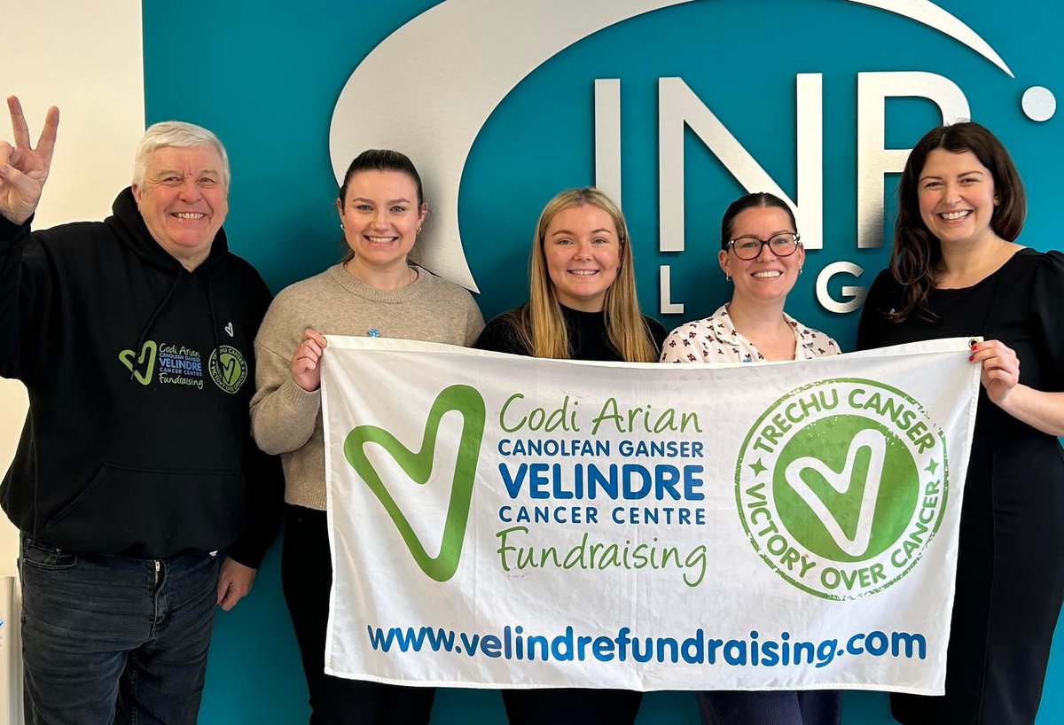 Thanks to Wayne Griffiths, <a href="/Velindre/">Velindre Cancer Centre Fundraising</a> Fundraising Ambassador for calling to see us yesterday at our Pontyclun office. 

We are now fully stocked with badges for the Velindre Forget Me Not Appeal in memory of Wayne’s daughter Rhian.

💚