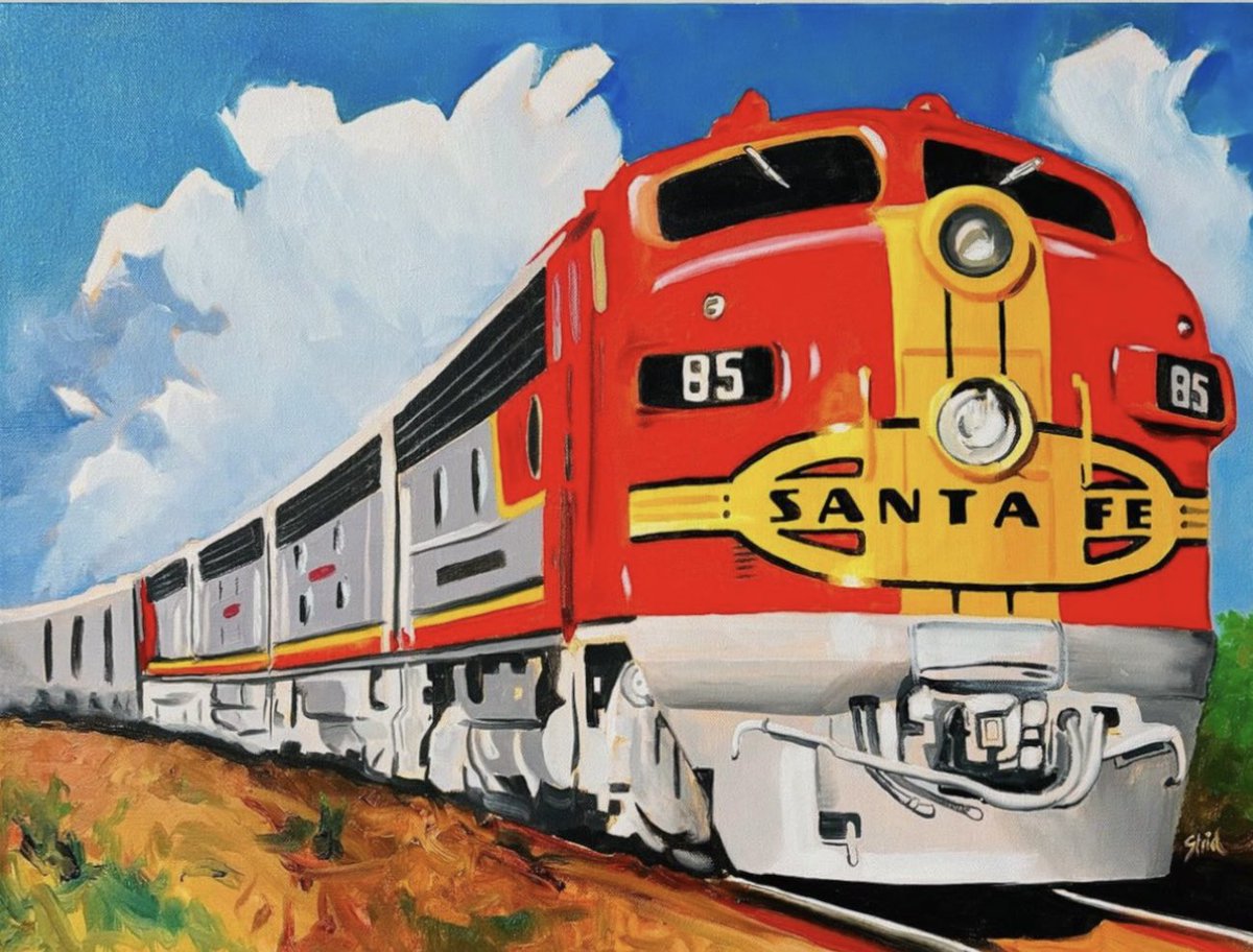 PeterStrid's tweet photo. Been busy creating new art.
Finally launching a brand new NFT collection “American West”

The first 1 of 1 Mint into the collection 

Based on my original oil painting entitled “Santa Fe 85” 

Link👇🏼
https://t.co/sn7O9bnNUm 

#nft #NFTcollections #ogcollective #kato #dieseltrain https://t.co/APzEk2rs97