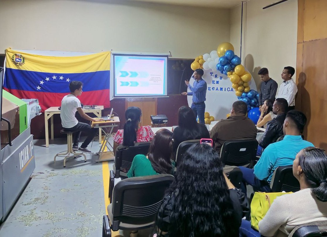 RECTORADOUPTNM's tweet photo. #EnFotos | Segunda Jornada de exposiciones de nuestros estudiantes del PNF en #Mecánica de la UPTNM "Ludovico Silva" finalizando con éxito sus presentaciones de Proyectos Finales, cumpliendo con los requisitos exigidos por la ley.
#7TDelDebateALaAccion https://t.co/QQqCguprNE