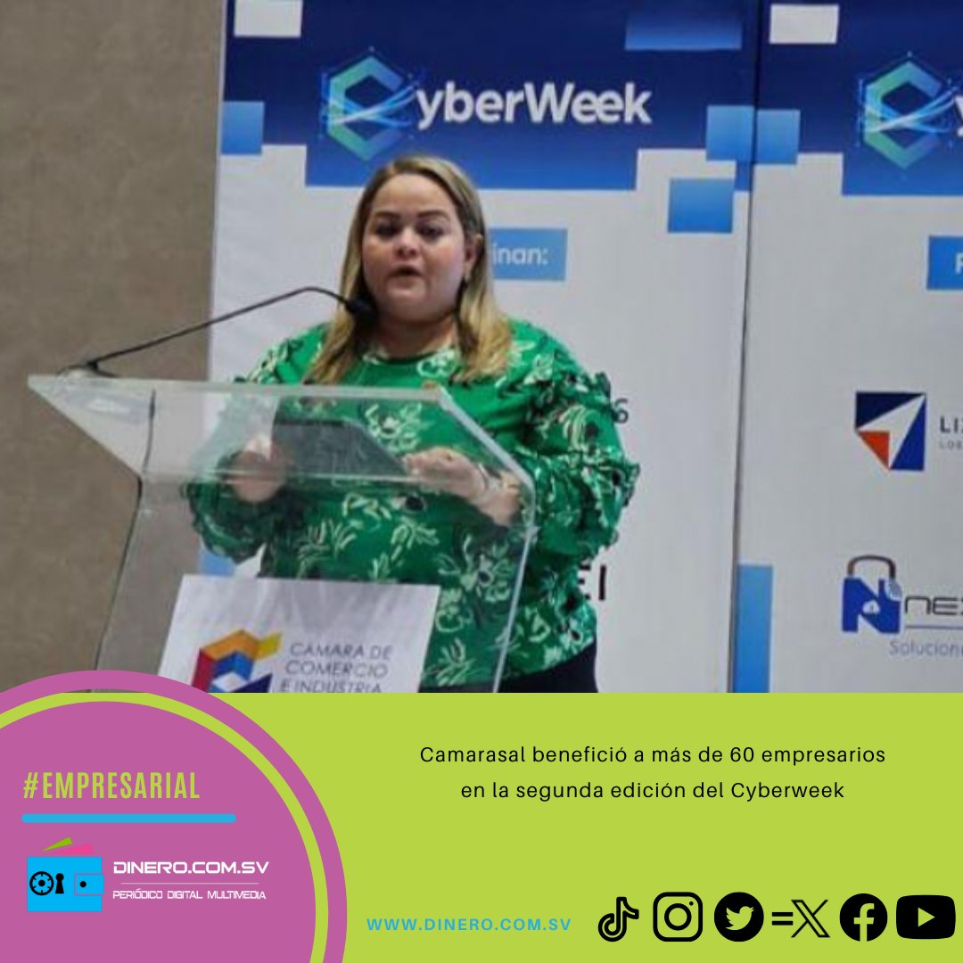 #Empresarial @camarasal  benefició a más de 60 empresarios en la segunda edición del Cyberweek.👷‍♀️🌐
Léalo aquí: lc.cx/92eypy