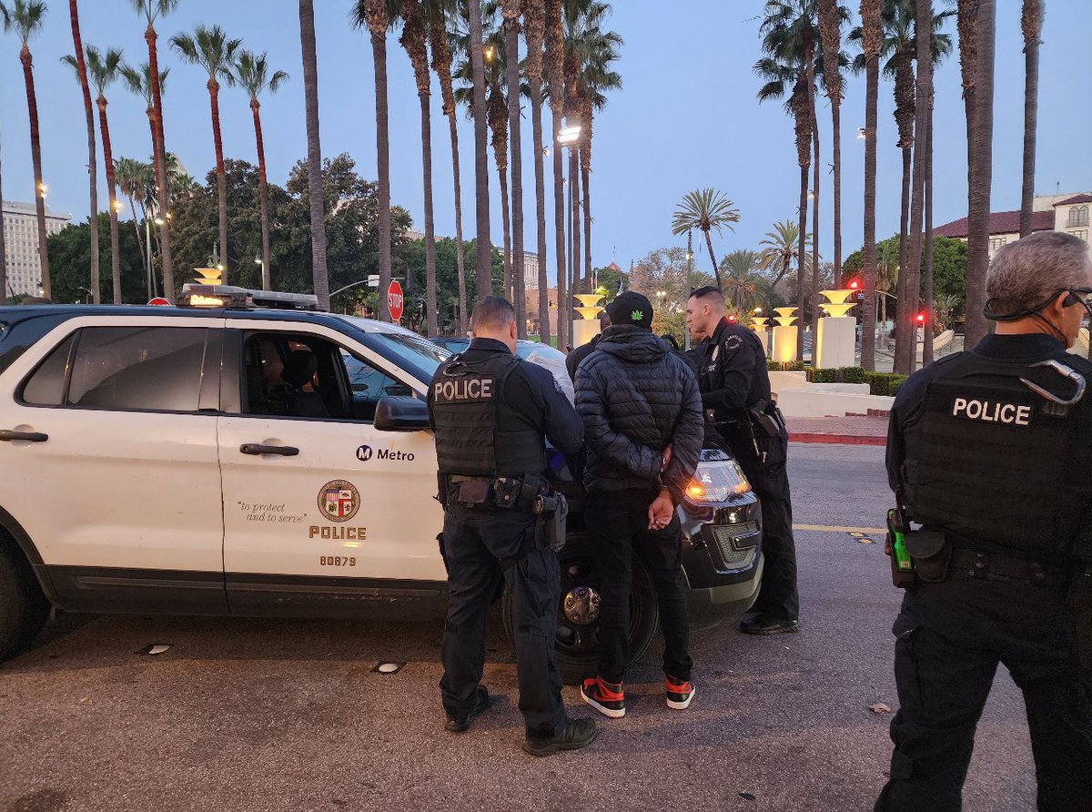 Last night we were notified of 2 suspects wanted for home invasion w/gun from out of state. They were fleeing to LA on a train.

We greeted them at Union Station when they arrived.

We will be sending them back to the state where the crime occurred to answer for their actions.
