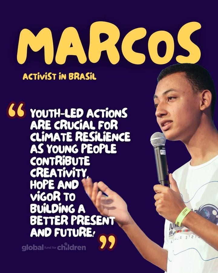 Meet Marcos! 

A #young #activist from #Brasil, who joined long-time GFC partner <a href="/OndaSolidaria/">Onda Solidária</a> when he was just ten years old. A decade later, he is leading the charge on #youthpower and #climateresilience.

Meet Marcos on GFC's "Oni On-Air" IG Live: bit.ly/4bO3kYl