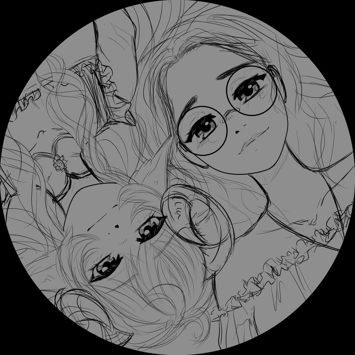 Engl: another pfp I had the pleasure to do for two amazing French streamers

Fr: une autre photo de profil que j’ai eu le plaisir de faire pour deux incroyable streameuses