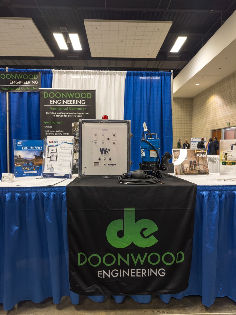 seewater's tweet image. We were thrilled to connect with Doonwood Engineering at the Pacific Water Conference in Hawaii last week (Thank you for partnering with us!)! Thank you, AWWA and HWEA, for a great #networking opportunity and educational event! #controlpanels #qualitycontrols #wsseries