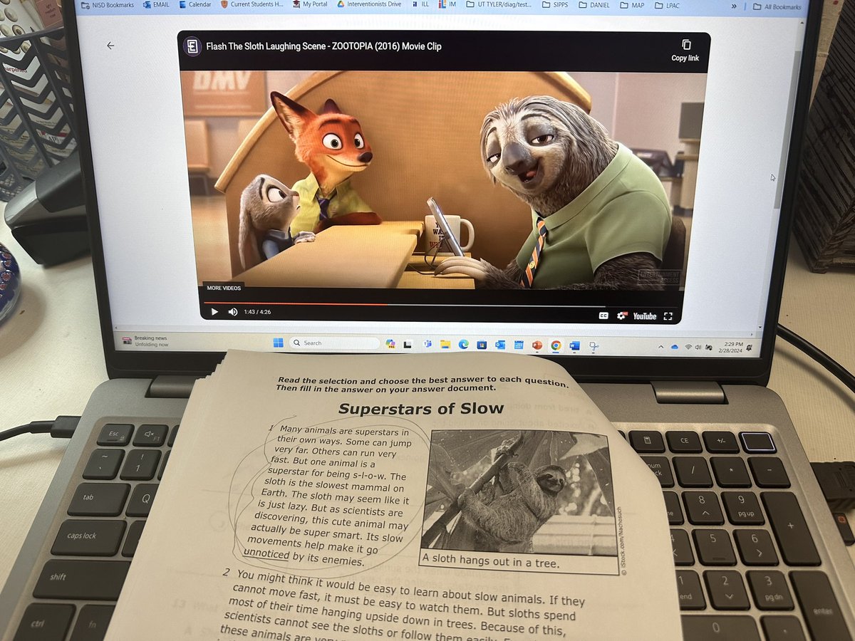 Hannah Burrell (@k5teachrburrell) on Twitter photo When your students haven’t seen the movie Zootopia sloth at the bank scene… you watch it after finishing your text! <a href="/KasyMorgan01/">Kasy Morgan</a> I thought you’d appreciate! #nisdmtss When your students haven’t seen the movie Zootopia sloth at the bank scene… you watch it after finishing your text! <a href="/KasyMorgan01/">Kasy Morgan</a> I thought you’d appreciate! #nisdmtss