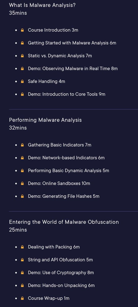 🚨 I'm building a #malware skills path with @pluralsight and already have several courses live! Want to get started on this journey? It begins with the course Initial File Triage 👇 pluralsight.com/courses/initia…