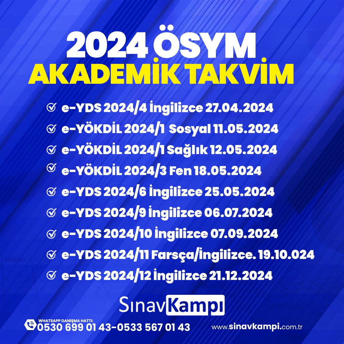 aşacağımız engellerin tarihleri 

#yds #yökdil #ales #ydt #eyds #eyökdil