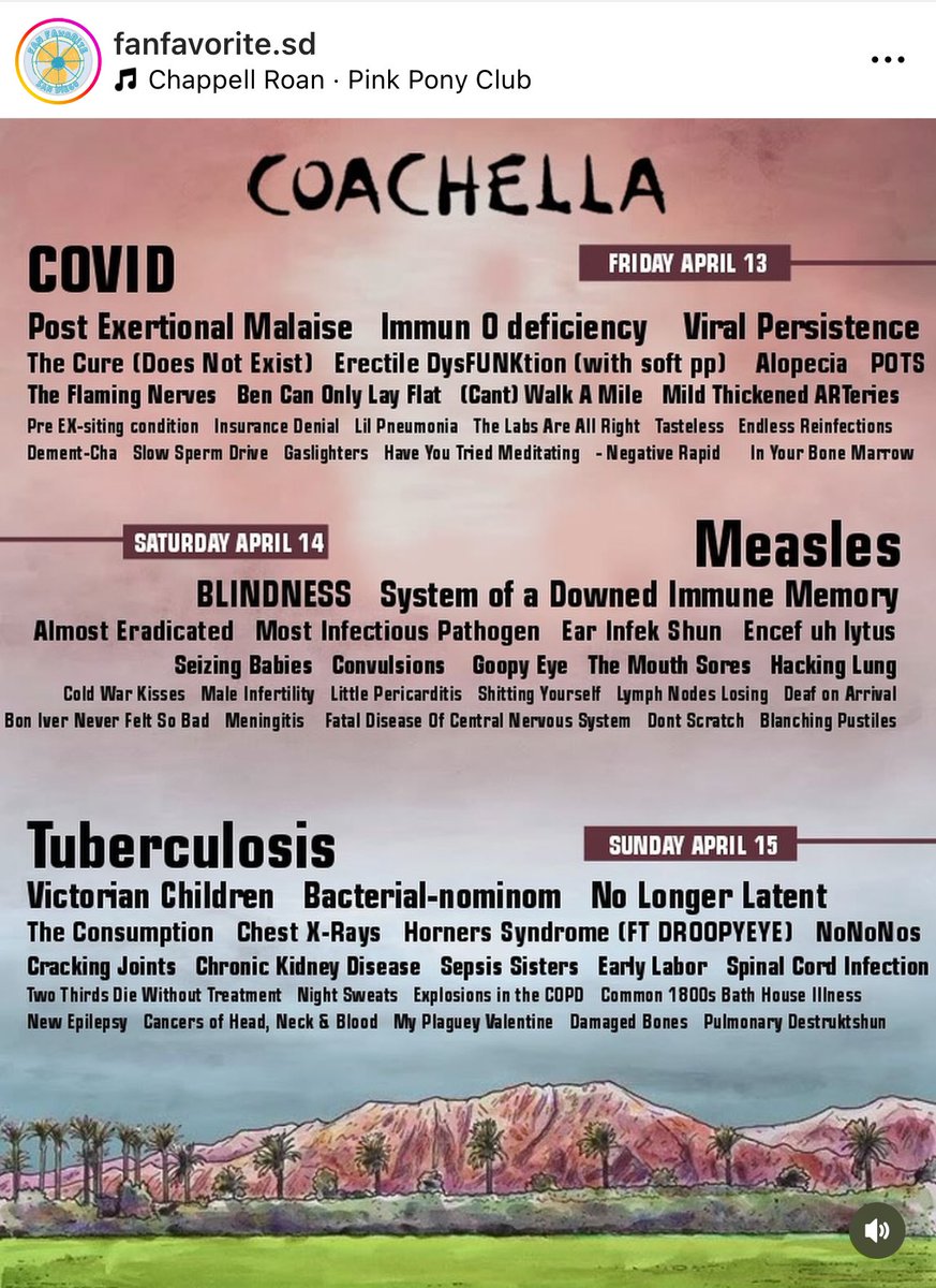 Love this so much 🎶 Probably good to share with the ticket holders who narrowly escaped these side acts because of recent show cancellations (ie, Adele & Justin Timberlake). Which other artists canceled performances in 23-24 because of mysterious “illness”? @FanFavoriteSD