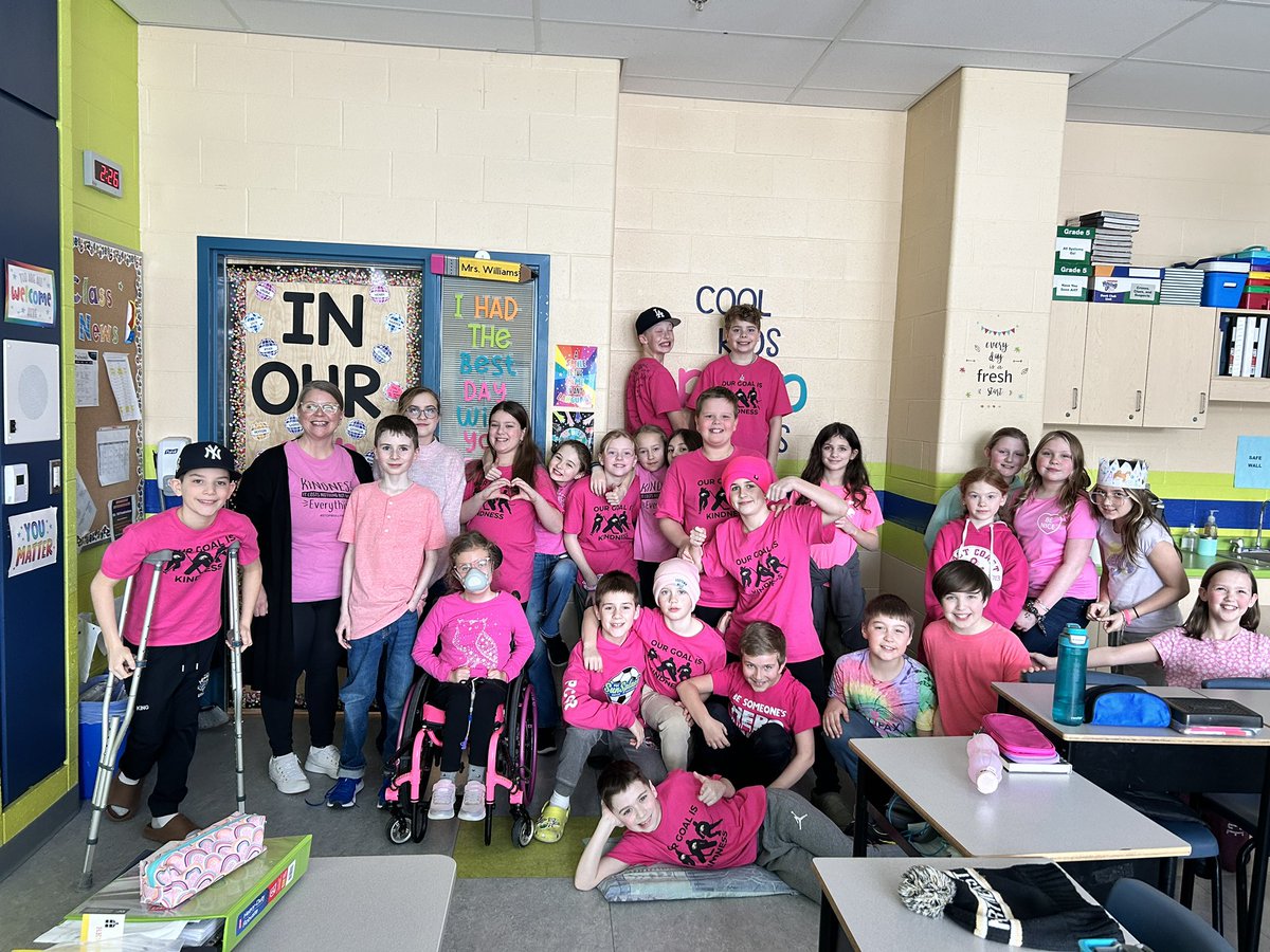 We wear pink to take a stand and stop bullying! #PinkShirtDay @BrooksideInt